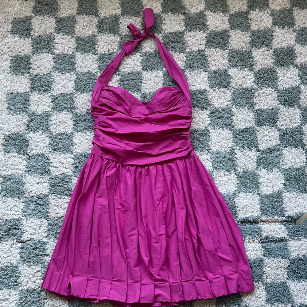 Flavio Castellani Pink Halter Dress